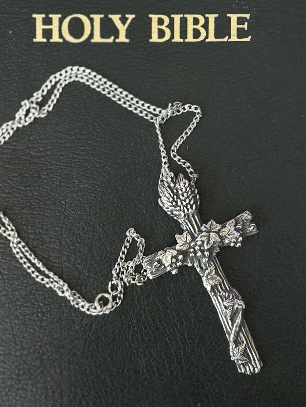 James Avery RETIRED Silver Harvest Cross. Rare XL sz 1 3/4 x 3 3/8.